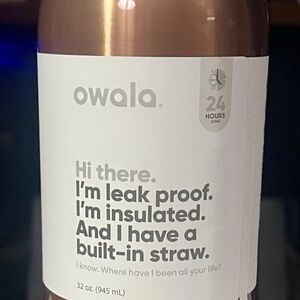 Owala 32 oz Stainless Steel Bottle Special Edition Metallic Rose Gold